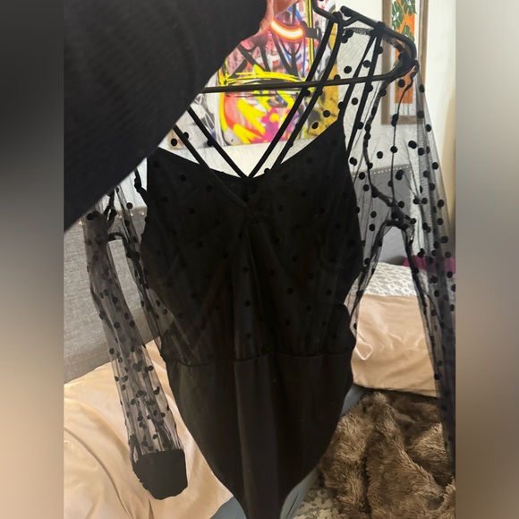 POLKA DOT  HVFVE BODY SUIT - Picture 2 of 3